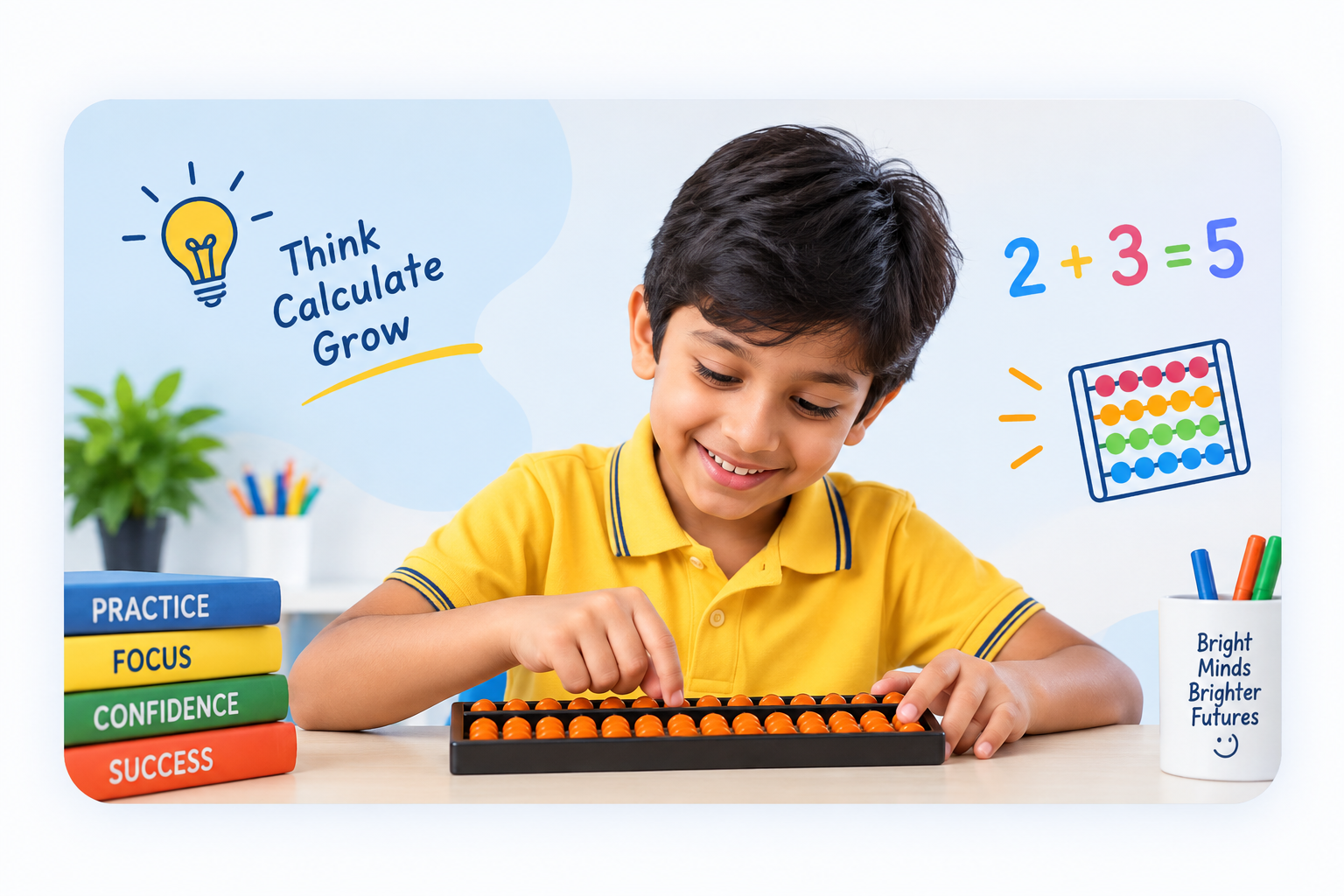 SCC Abacus Programme — children learning abacus